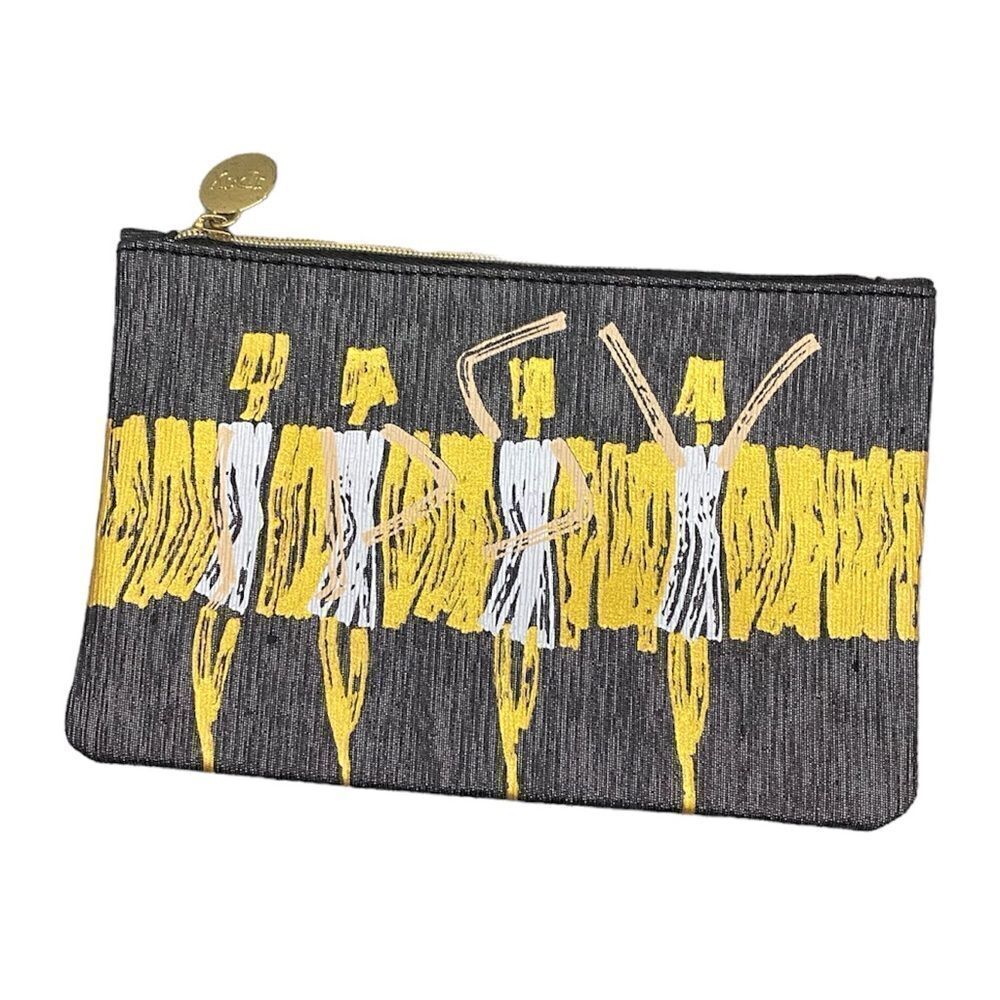 Ipsy Gold and Silver Ladies Makeup Bag